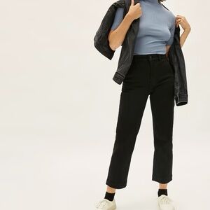 Everlane straight leg pant, black, size 10